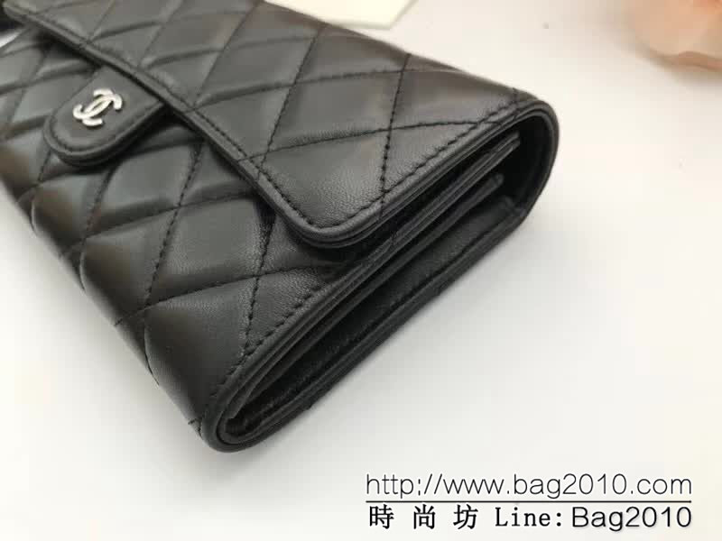 CHANEL香奈兒 海外原單 進口綿羊皮 女款長錢包 A80758  DJC2489
